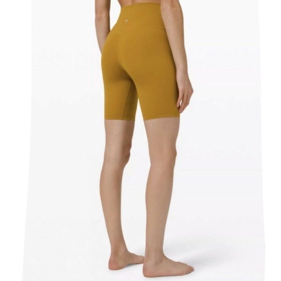 Lululemon HR Align Short 8” Mustard Yellow Color Size 0 - Picture 3 of 9